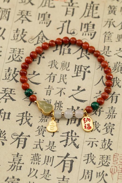 10天发货【南红手串】💓分小中大3个不同手围，定制大小！精致提溜款手串，【鸿】运南红手串，过节自留&送人都合适 商品图5