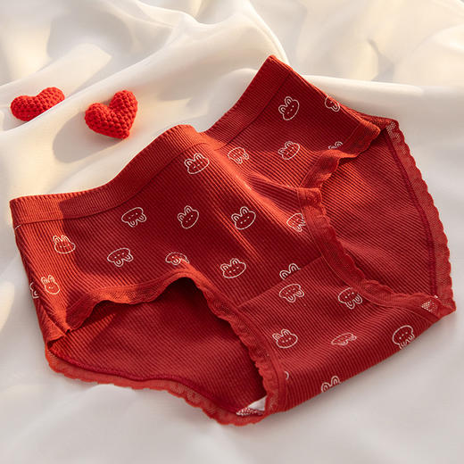 【YW】无忧购【鸿运当‘红’】A类婴儿棉内裤女7A抗菌裆本命年安可拉红色少女内裤纯棉三角内裤Y20（截单后3-5天发货) 商品图7