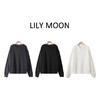 LILY MOON马吉圆领宽松卫衣 商品缩略图1