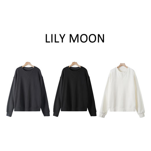 LILY MOON马吉圆领宽松卫衣 商品图1