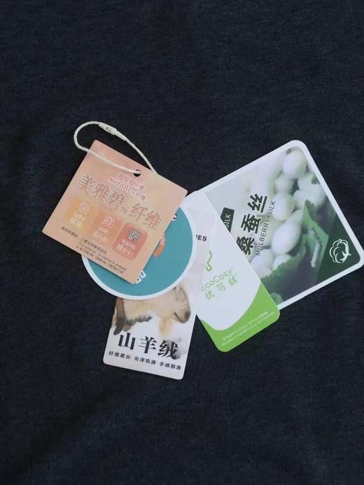 D121823云感"桑蚕丝山羊绒圆领百搭长袖云朵T恤 商品图12