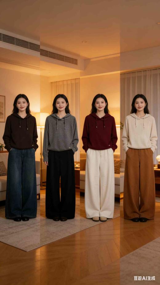 福利款  588199冬圈圈毛PU里，厚棉服，均码一个号，宽松版型，120斤以内均可穿着 商品图10