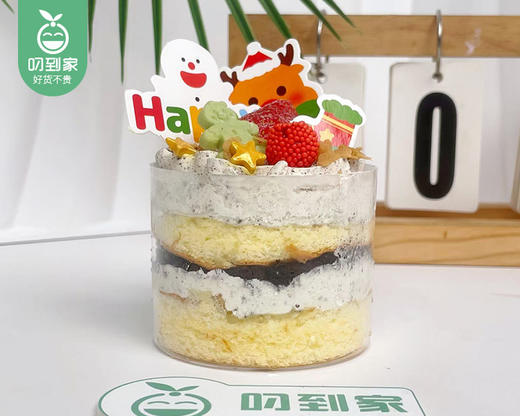 圣诞四拼蛋糕组合（350g/盒 草莓+芒果+蓝莓+奥利奥）生产日期：12月21日 保质期：冷藏3天 商品图4
