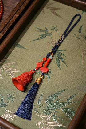 狮咬剑铃朱砂挂饰