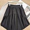 D121811冬季新款简约抽褶A字半身裙软糯百搭显瘦长裙 商品缩略图12