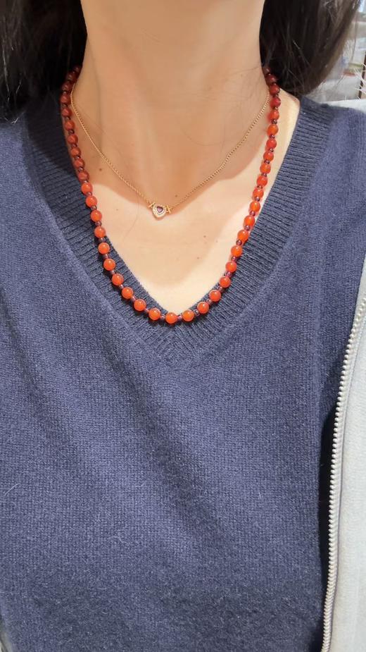 ⁶新年人手一条~赵露思同款【玛瑙】手链，可当多圈手串也可以项链，有证书，5-7天发货，48小时鉴赏期——SS06-QTT-XG 商品图2