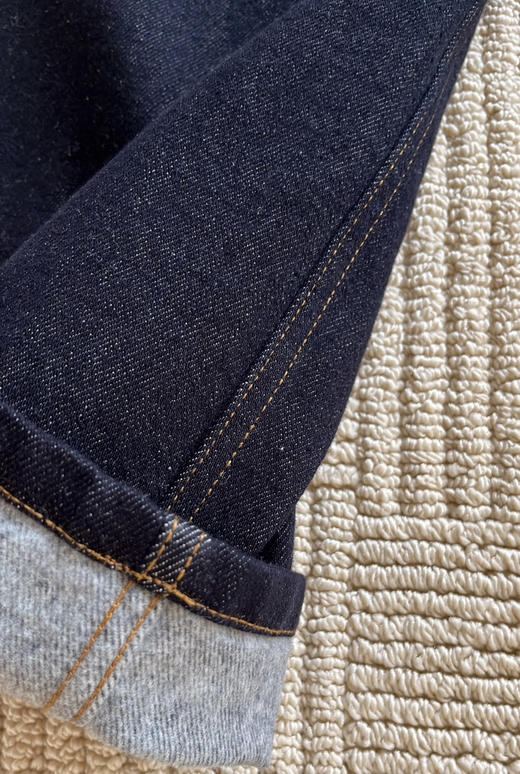 1218-11 月底发 渠道货 小禾 加绒牛仔阔腿裤 显瘦亲肤保暖  我穿29码宽松舒适 商品图14