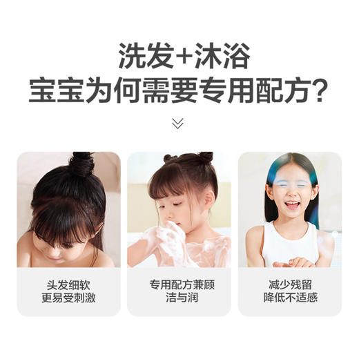 红色小象优护洗发沐浴露二合一新款 500ml 儿童幼儿婴儿宝宝洗澡洗头专用-4316 商品图3