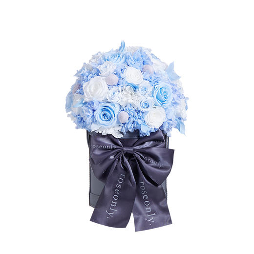 【永生花桶】ROSEONLY诺誓 永生玫瑰-玫瑰系列 爱在满怀 永生玫瑰花桶 永生繁花花桶  纪念日爱 商品图1