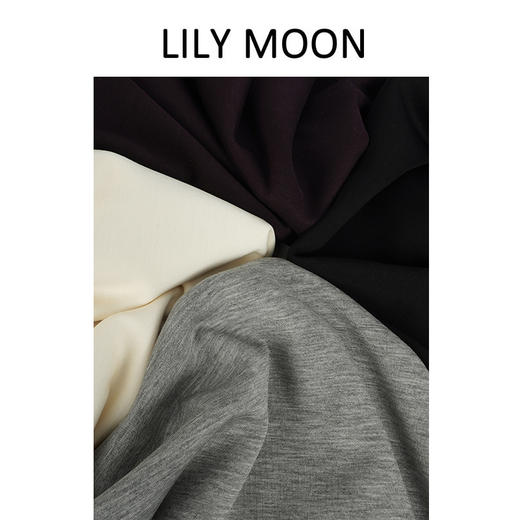 LILY MOON砂洗空气层圆领卫衣 商品图2
