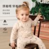 【云优选】FIXONI 丹麦婴儿小鹿圣诞印花套头包屁衣长裤连体衣包屁裙 商品缩略图3