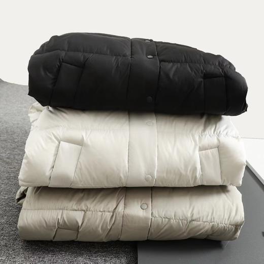 D121815九格长款连帽羽绒服轻盈保暖不厚重外套男女同款 商品图4