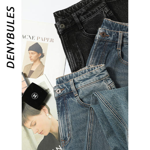 DENYBULES莫代尔进口棉纸袋阔腿裤 商品图2