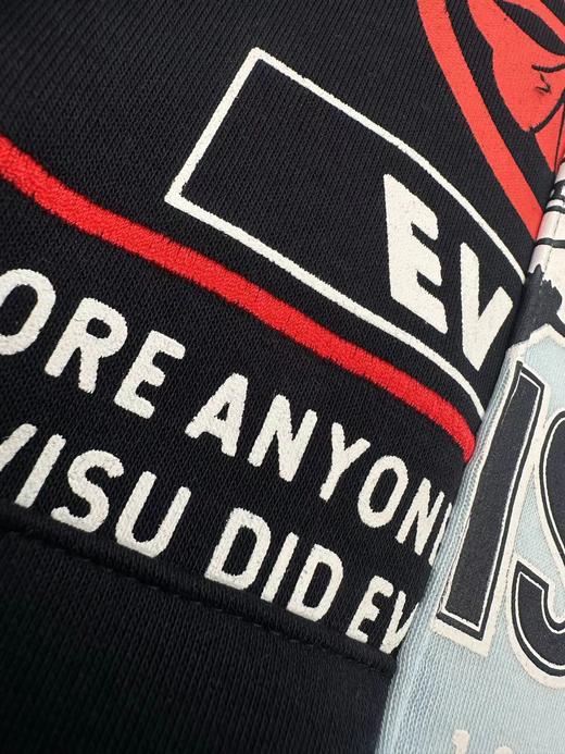 D121831冬季新款加绒加厚拼接连帽卫衣男女同款 商品图5