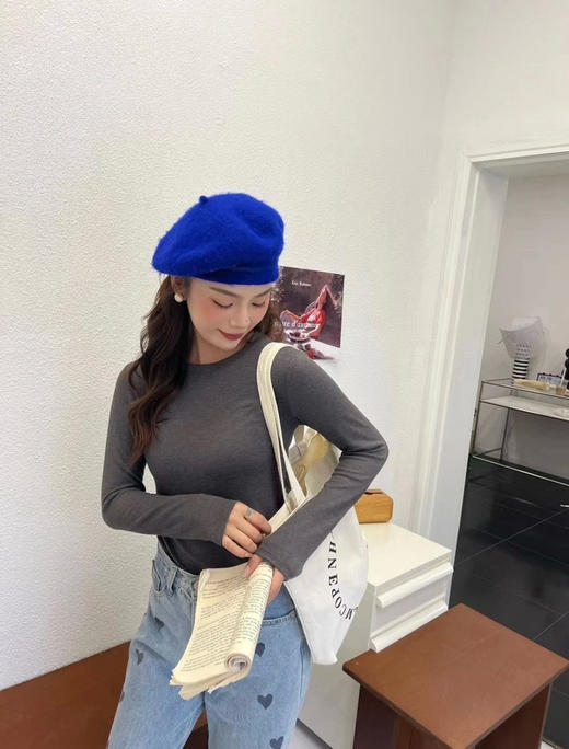 【秒杀价已调 直接拍】COS 磨绒 极简风 修身版型 通勤指孔 磨绒 打底衫 商品图7