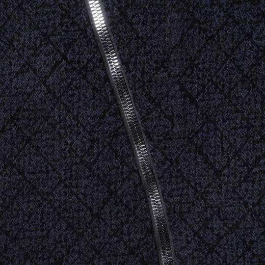 SDSA男士秋冬新款痞帅男装简约时尚格子斜拉链连帽卫衣百搭上衣 商品图2