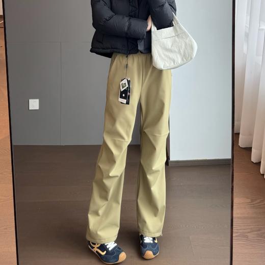 户外登山！2025松紧一体腰抗风耐磨防水软壳加绒可束脚工装裤冬款！ 商品图0