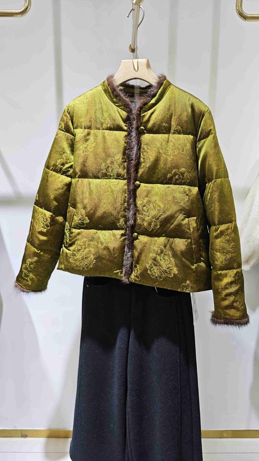 589909国风水貂边羽绒服 商品图8