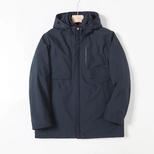 D121821三合一轻商务男士冬季连帽90%白鹅绒中长款羽绒服外套 商品图9