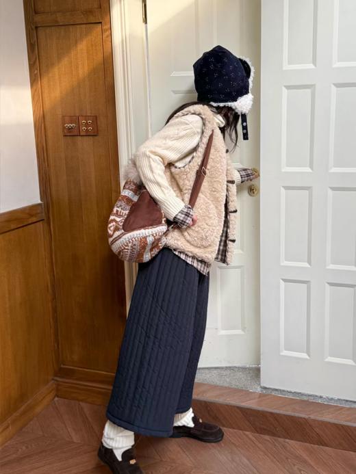 nothe Case布然/NC2548017/「丘山暮冬」温暖格纹九分绗棉裤 商品图2