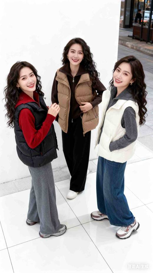 282705情侣款羽绒服羽绒背心，百搭单品，黑 白 卡其 ，新国标90绒子鸭绒，M  L   XL，男女同款，100斤以下选M,130斤以下选L,130斤以上选XL，宽松随意版 商品图3