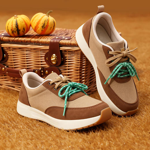 Pansy盼喜女鞋休闲运动鞋 | 透气聚酯布面料、表面泼水加工处理、易打理 、后跟“小枕头”跟脚、舒适好穿【HZ】 商品图1