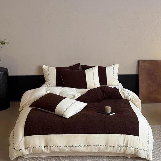 法式轻奢保暖加厚全消光牛奶绒四件套320g仿羊绒秋冬玫瑰被套床品 商品图4