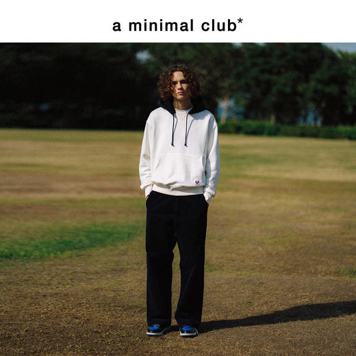 a minimal club【远红外发热】绵羊毛抓绒印花卫衣连帽保暖AM5BST04 商品图2