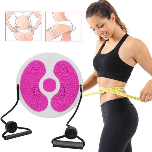 拉绳半月扭腰盘 27.5cm锻炼健身器材 塑性锻炼运动扭转 加固防滑底盘 商品图1