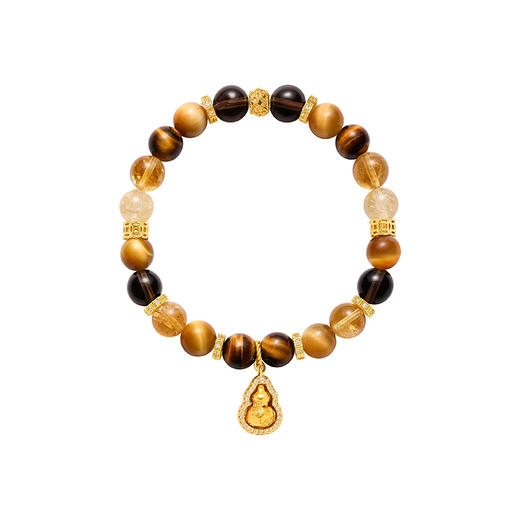 【故宫饰品】吉运福禄葫芦水晶虎眼石手串博物馆文创新年本命年礼物 商品图5