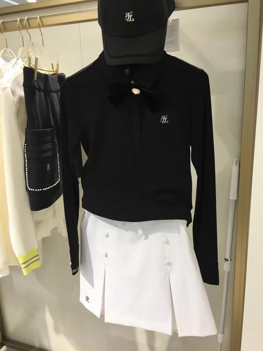 FL新款女士领结款薄加绒长袖衫W121981-34 商品图1