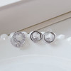 设计感气质多造型耳钉闪锆圆环锆石耳饰-163496477 商品缩略图1