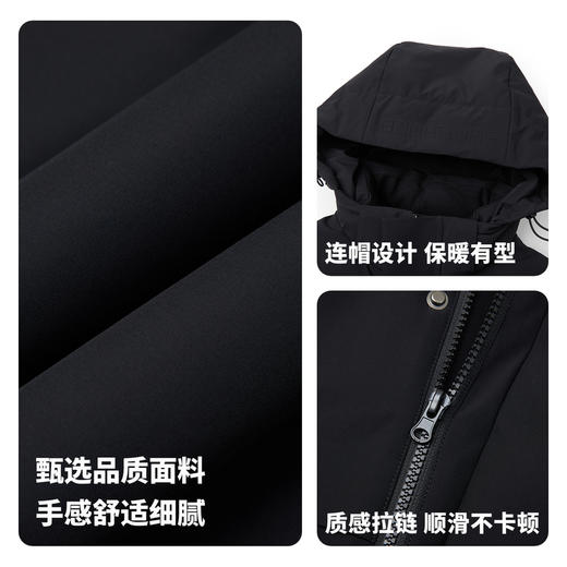 【门店同款&鹅绒】圣得西2025年冬季男士防风连帽羽绒服防寒外套 商品图4