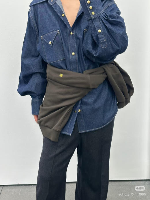 1218-6 ce 26ss早春牛仔衬衫外套 我穿M 商品图9