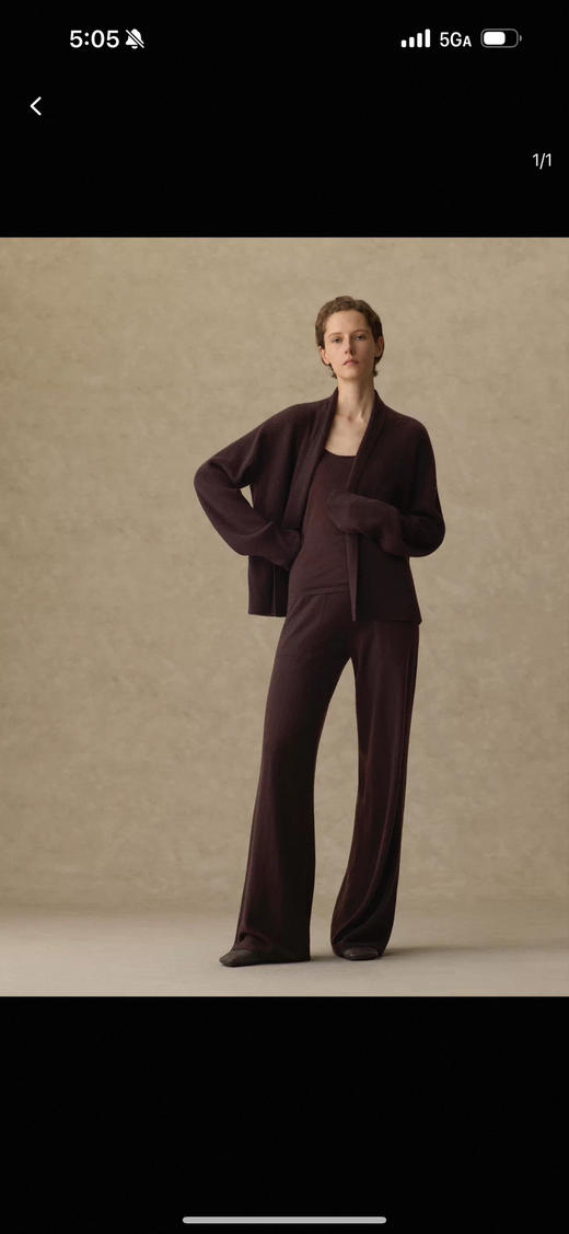 1218-8 uma/1436联名系列全羊绒女生开衫 商品图5