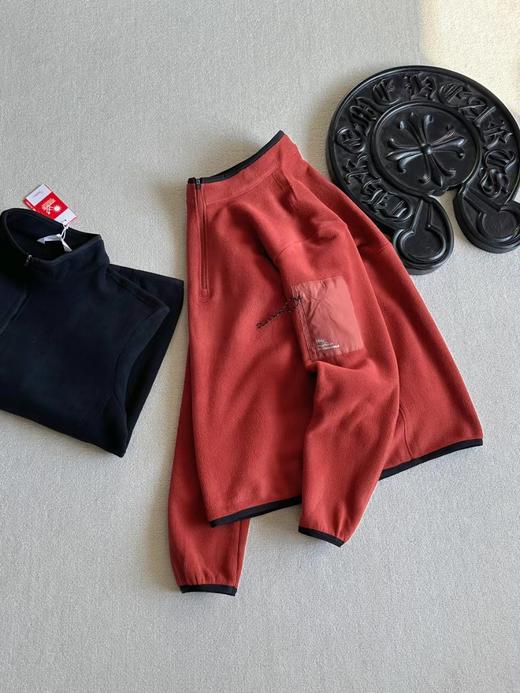 D121820男款POLARTEC抓绒半高拉链长袖宽松套头衫打底 商品图2