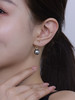 【挚友限定】(经典款/挂珠款)18K金大溪地铂金灰珍珠耳夹 商品缩略图5