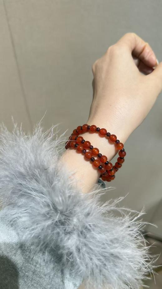 ⁶新年人手一条~赵露思同款【玛瑙】手链，可当多圈手串也可以项链，有证书，5-7天发货，48小时鉴赏期——SS06-QTT-XG 商品图1