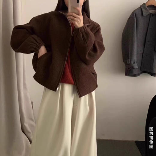 裁缝学苑AS614立领毛呢外套纸样女装短款上衣新款小个子大衣样板图纸 商品图1