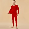 【YW】无忧购【鸿运当‘红’】新款本命年红色保暖内衣套装情侣喜庆男女款秋衣秋裤R-088（截单后3-5天发货) 商品缩略图4