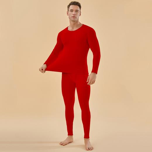【YW】无忧购【鸿运当‘红’】新款本命年红色保暖内衣套装情侣喜庆男女款秋衣秋裤R-088（截单后3-5天发货) 商品图4