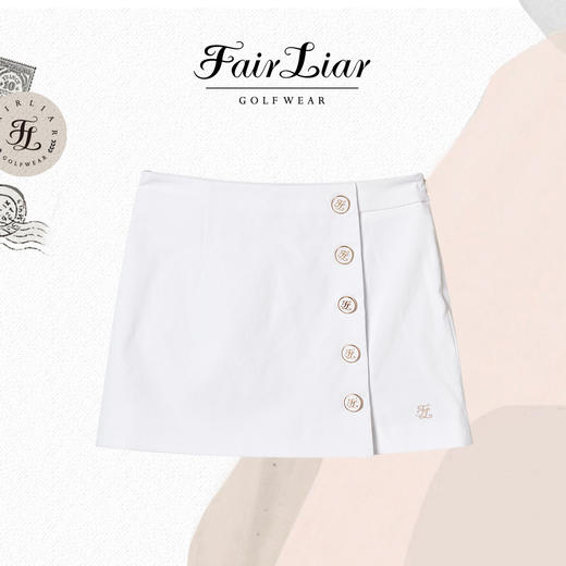 FL排扣A字裙，超有质感的版型!A字裙摆显瘦显高！W821615-37 商品图3