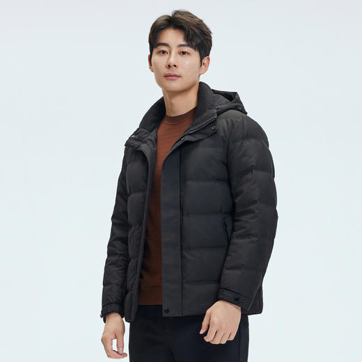 【门店同款&鸭绒】圣得西2025年冬季新款男士连帽羽绒服蓬松外套 商品图2