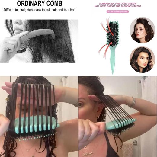 卷发造型梳 定义型3D梳子 减少拉扯毛躁 适用所有发质的定义造型梳子 商品图1