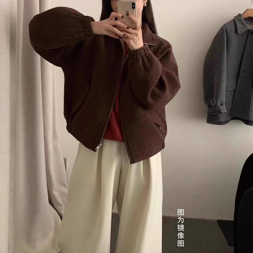 裁缝学苑AS614立领毛呢外套纸样女装短款上衣新款小个子大衣样板图纸 商品图3
