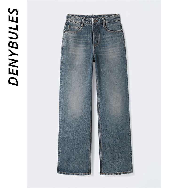 DENYBULES莫代尔进口棉纸袋阔腿裤