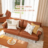 【家具】美拉德皮质实木真皮沙发小户型客厅皮沙发 ANV001 商品缩略图1
