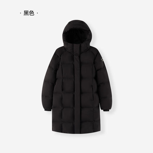 【新国标 真羽绒】森林棠亲子中长款白鸭连帽羽绒服80932508 防泼水 耐磨抗造 轧光尼丝纺 90绒子白鸭绒 微宽松插肩袖版 厚实保暖 无惧雨天雪天 商品图5