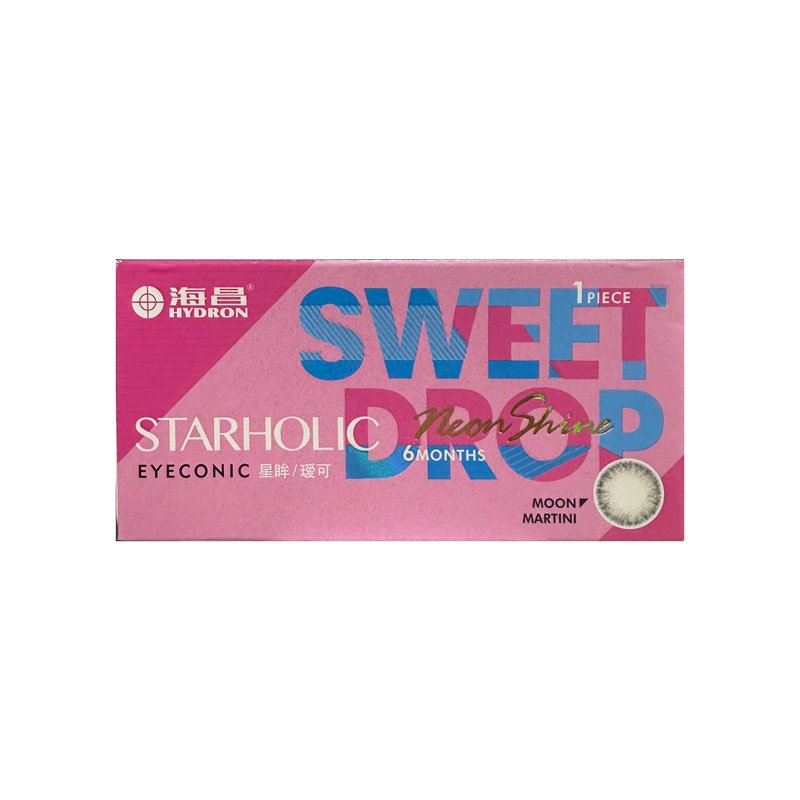 海昌隐形星眸瑷可半年（月光马天尼灰）