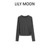 LILY MOON天丝羊毛设计感圆领长袖面膜T恤 商品缩略图3